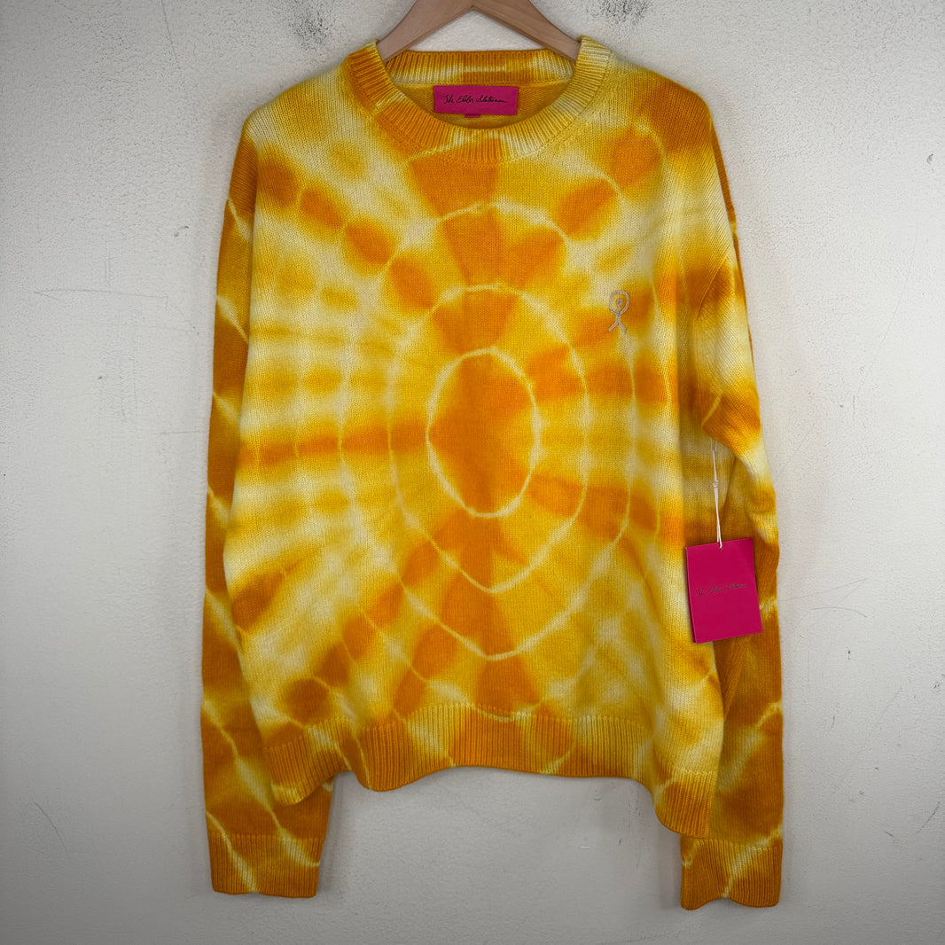 Elder Statesman Yellow Tie-Dye Sweater