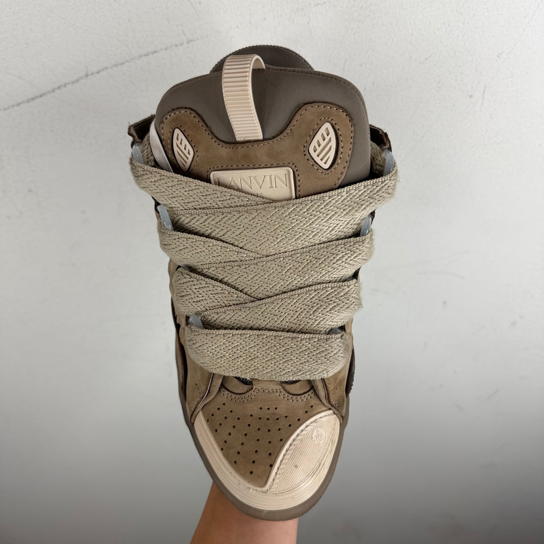 Lanvin Beige Curb Sneakers