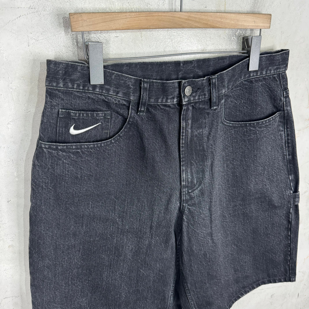 Supreme x Nike Logo Denim Shorts