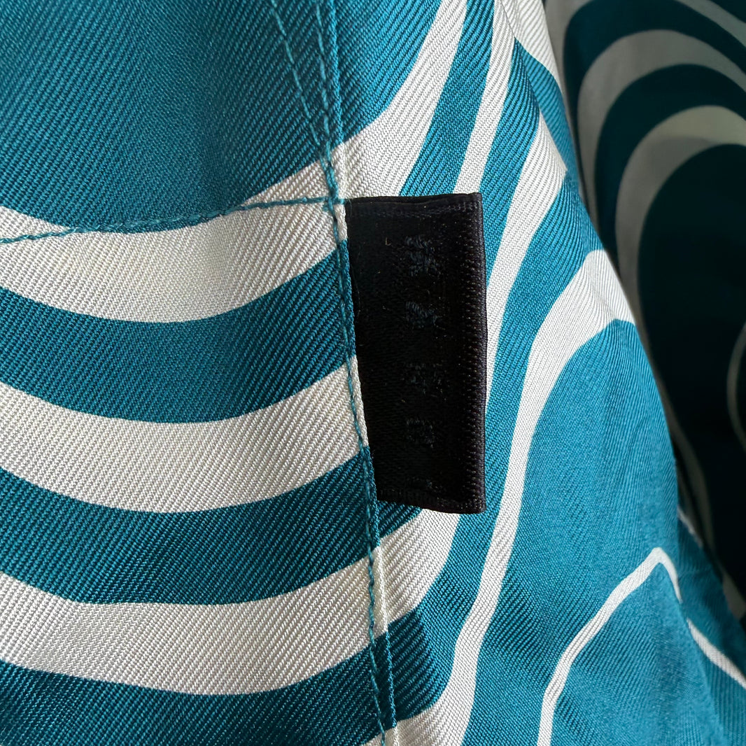 Marni Blue Wavy Shirt