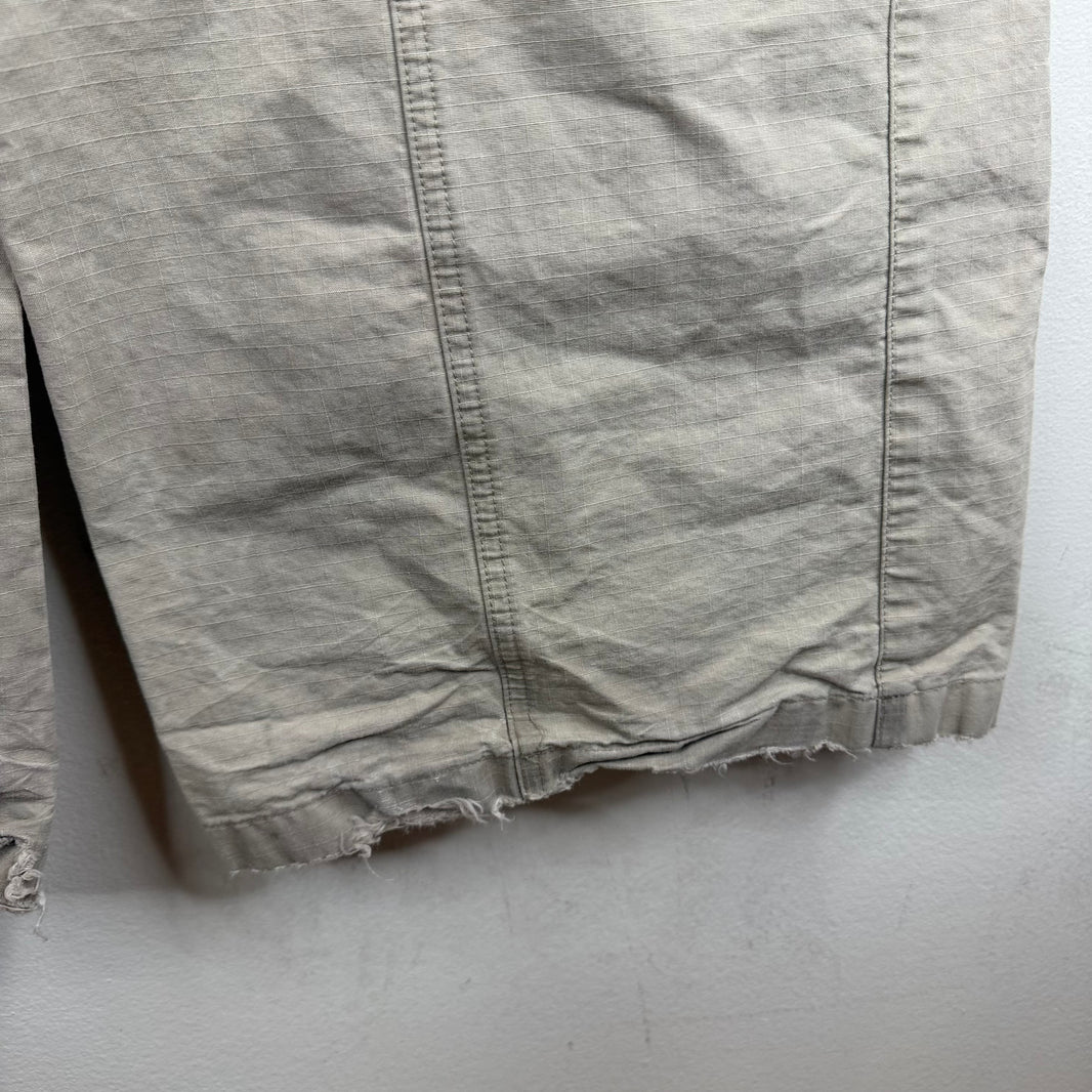 Balenciaga White Flared Convertible Cargo Pants