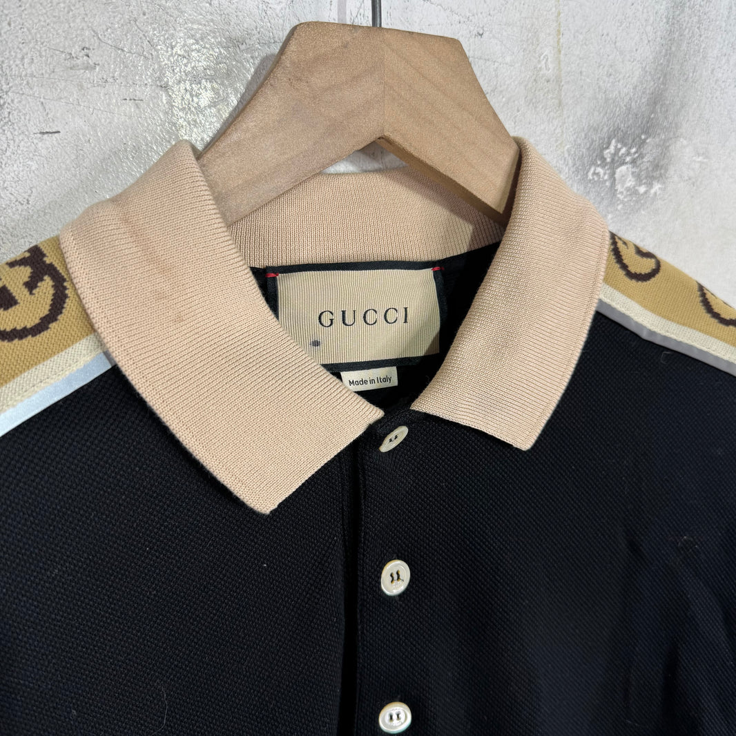 Gucci Sleeve Interlock Logo Polo
