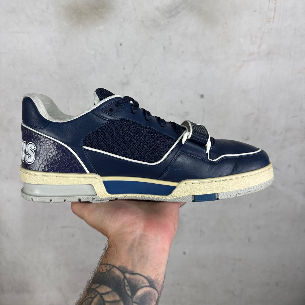 Louis Vuitton Navy Strap Pop-Up Trainers