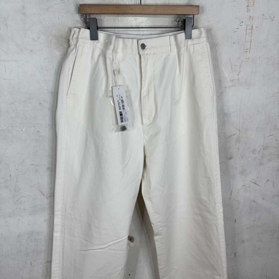 Margiela White Elastic Band Jeans