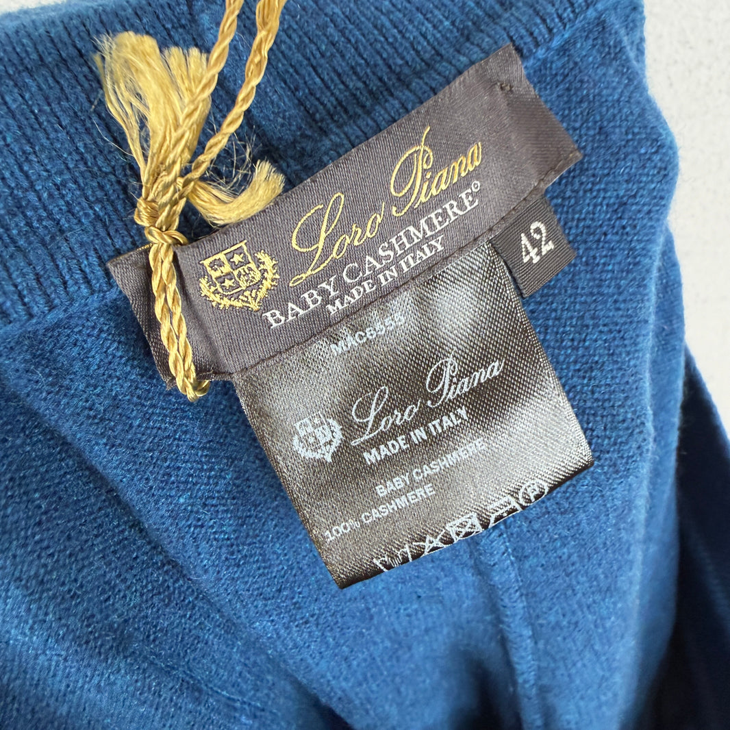 Loro Piana Baby Cashmere Blue Sweatpants