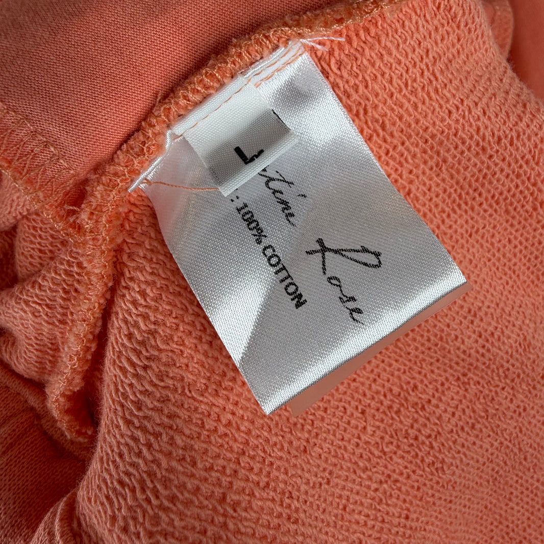 Martine Rose Peach Logo Cinch Hoodie