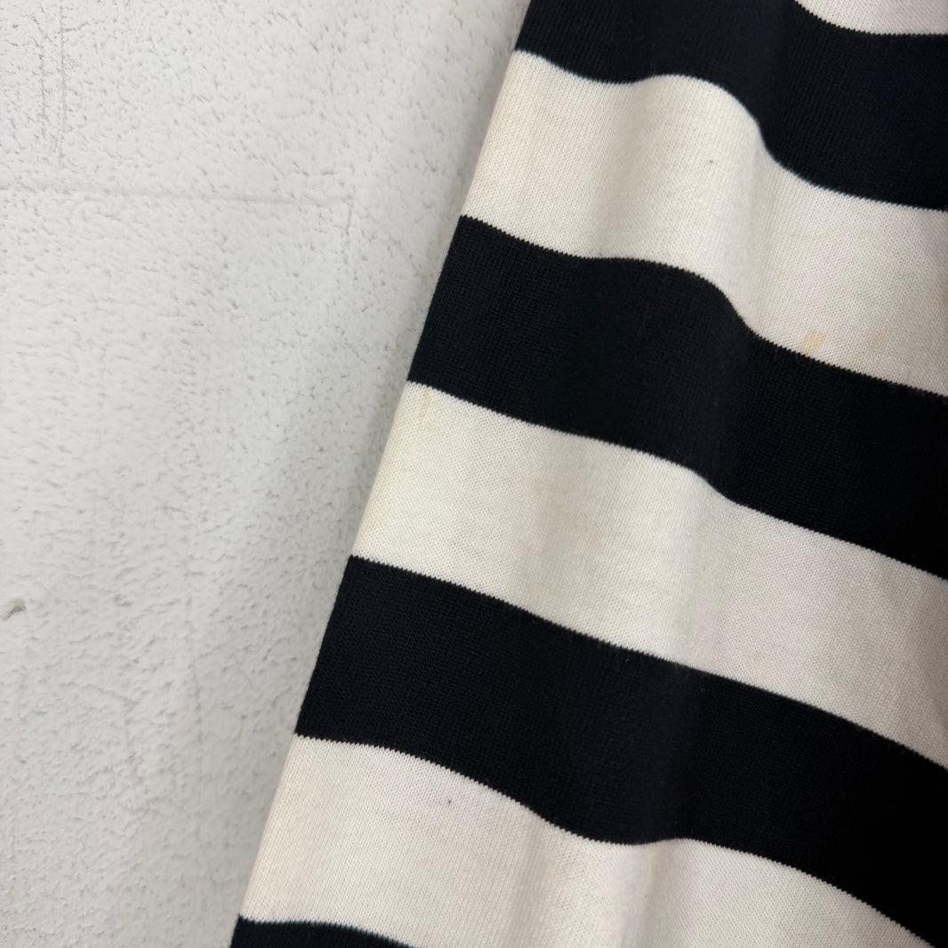 Off White Striped Frame Of Mind LS Shir