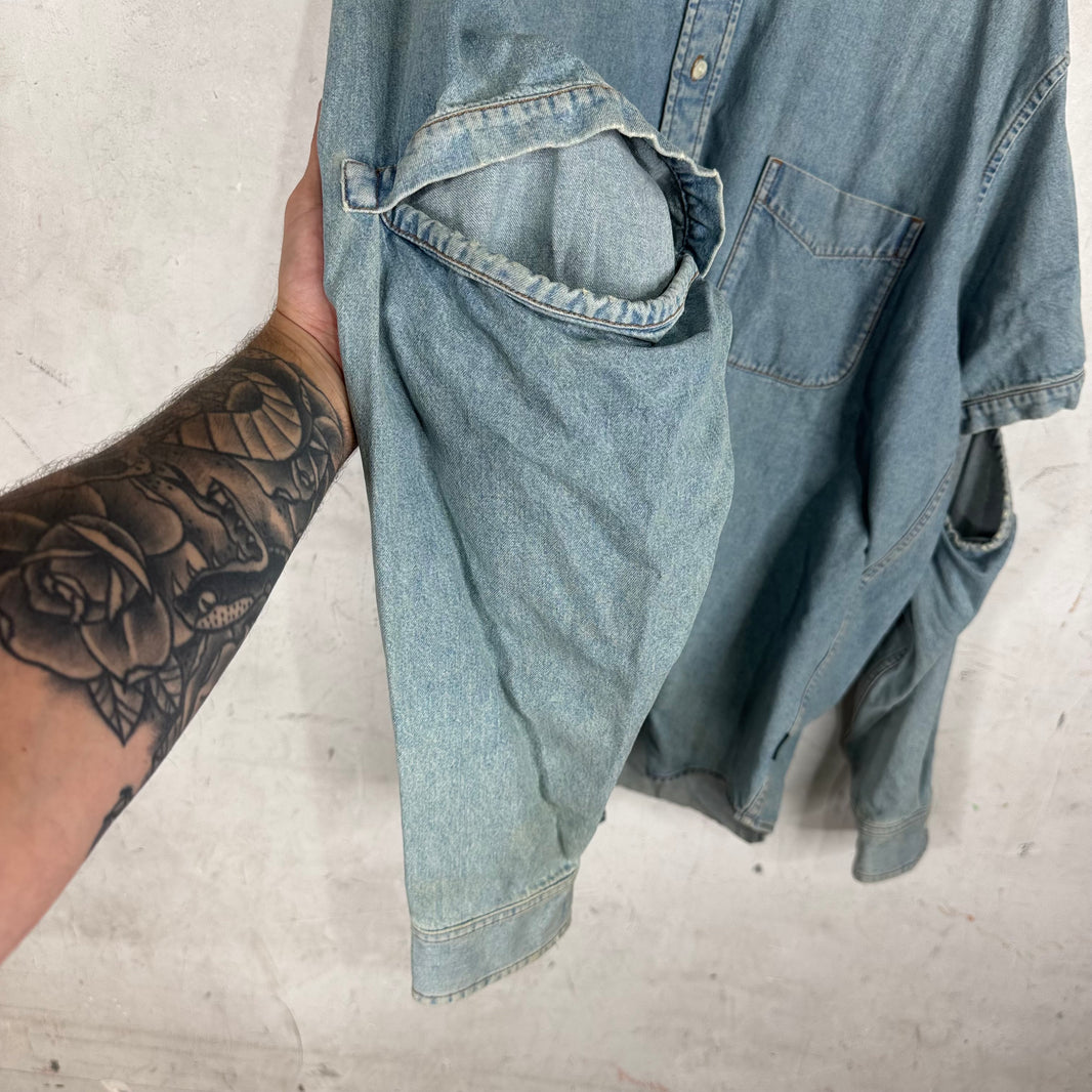 Balenciaga Denim Arm Slit Overshirt