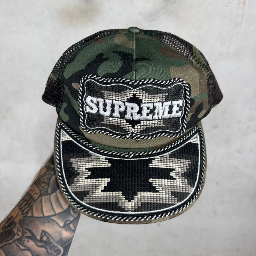 Supreme Western Camo Trucker Hat