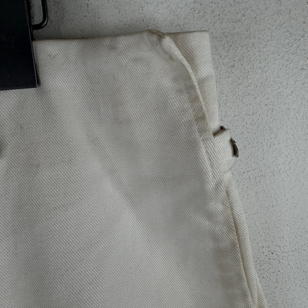 Margiela White Adjustable Waist Trousers