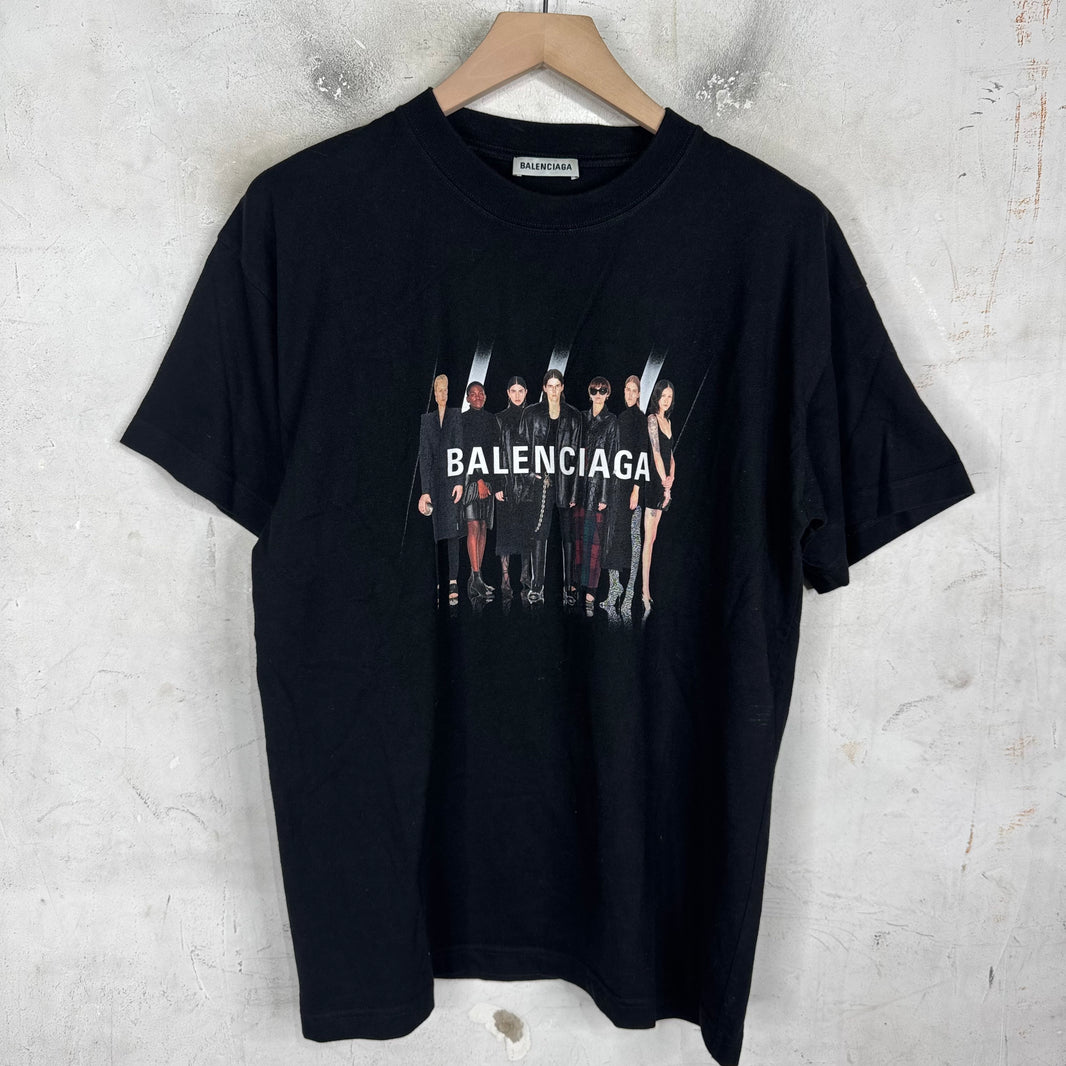 Balenciaga Models Logo T-Shirt