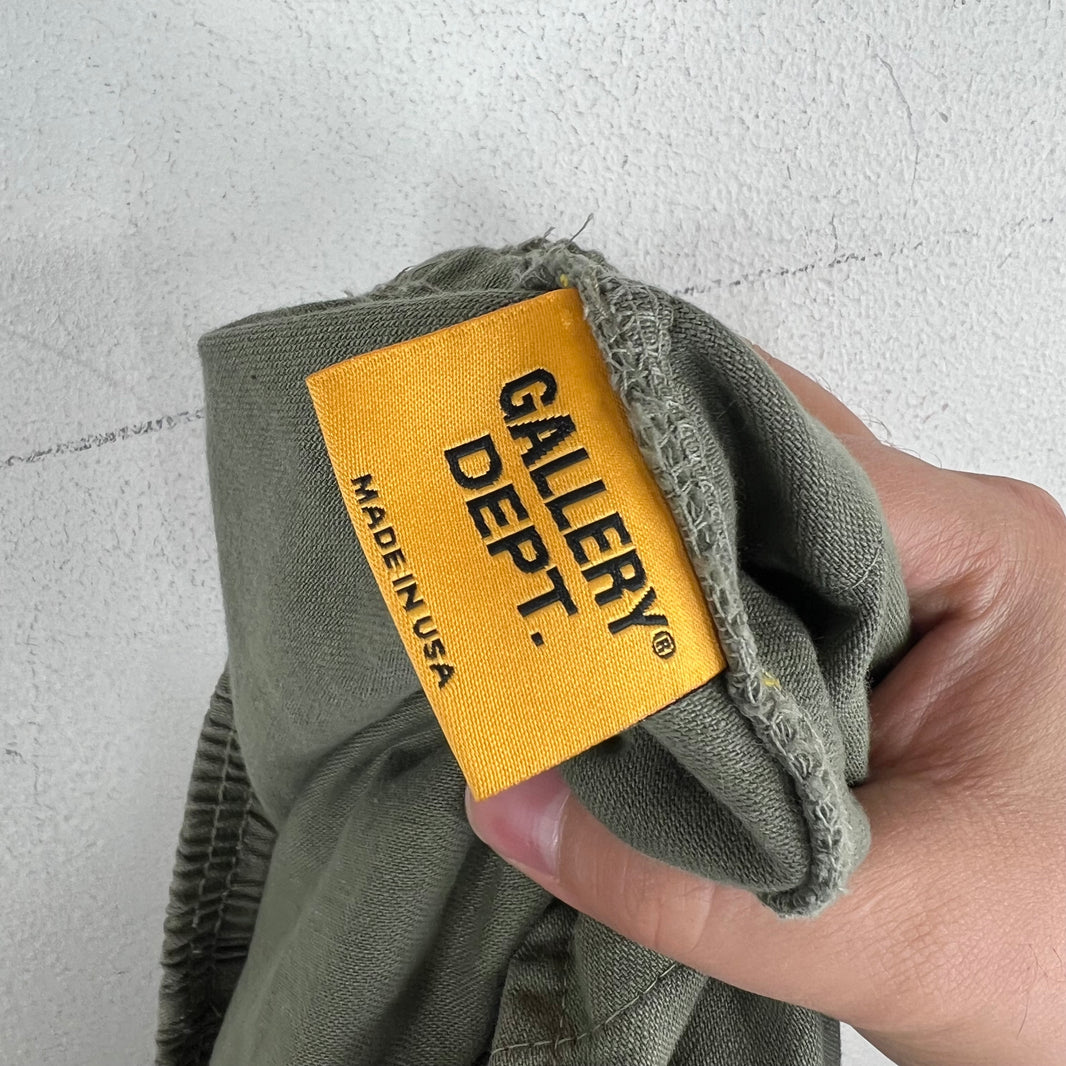 Gallery Dept Olive Logo Shorts