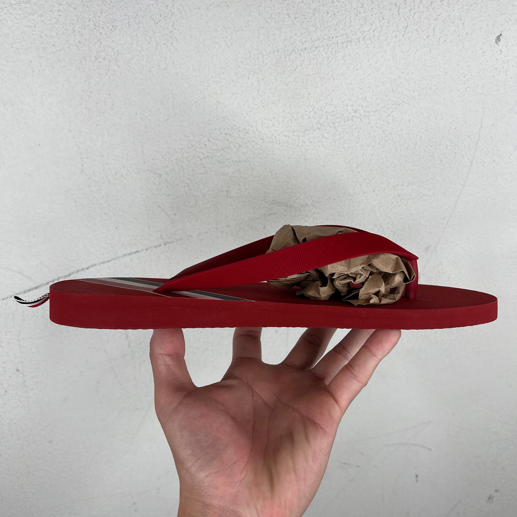 Thom Browne Red Flip Flop Sandals