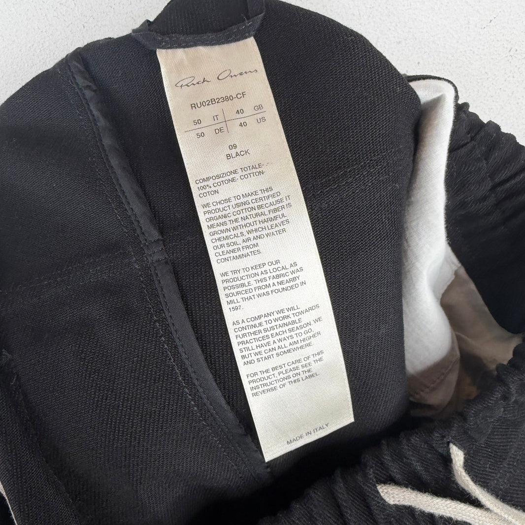 Rick Owens Thick Long Drawstring Pants