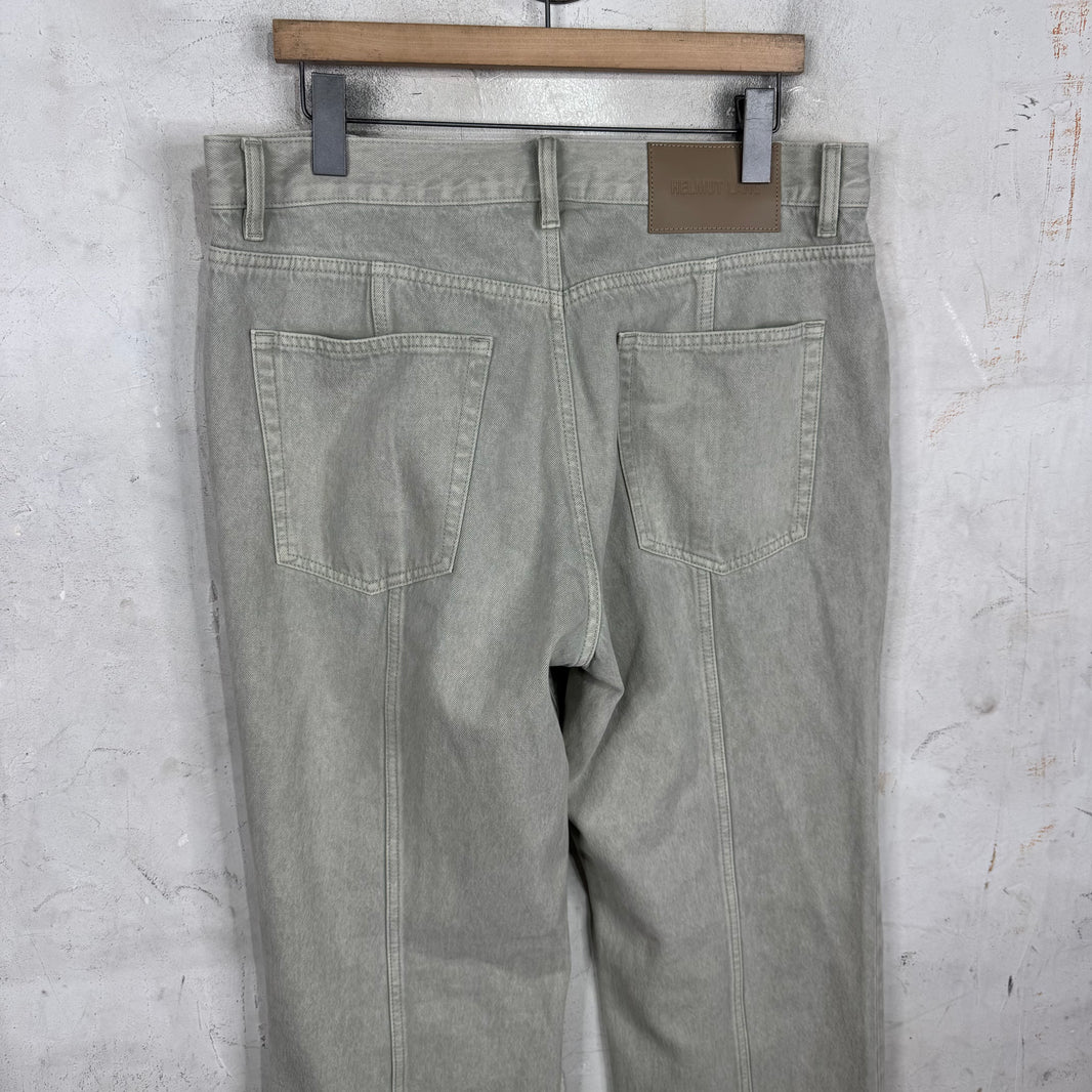 Helmut Lang Grey Back Seam Jeans