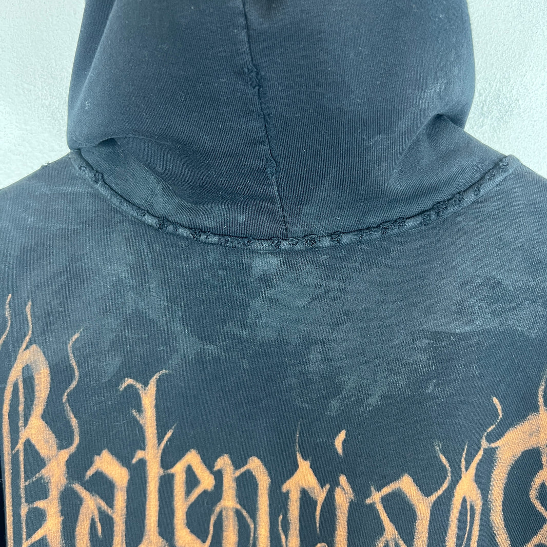 Balenciaga 3B Heavy Metal Logo Zip Hoodie