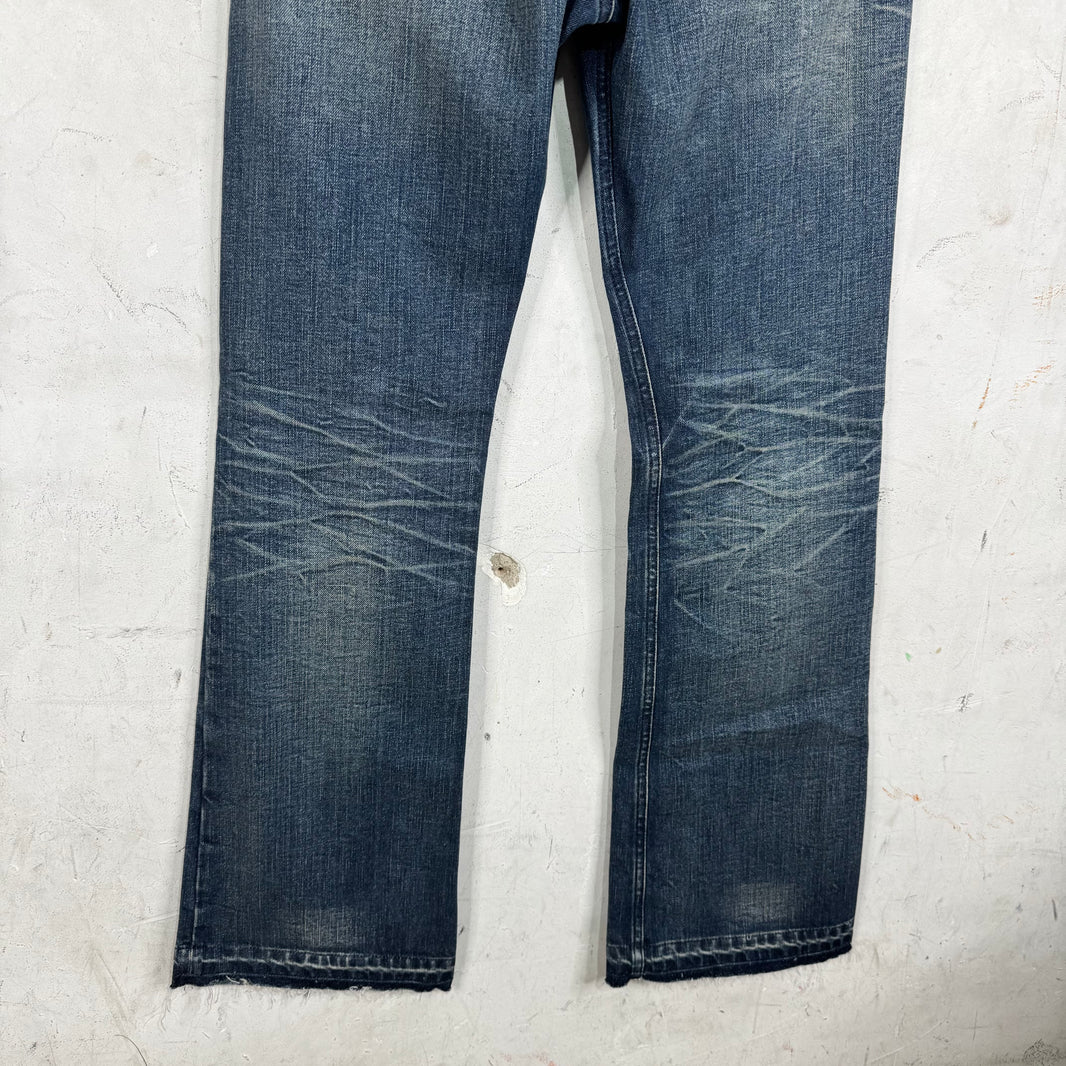 Margiela MM6 Distressed Bootcut Jeans