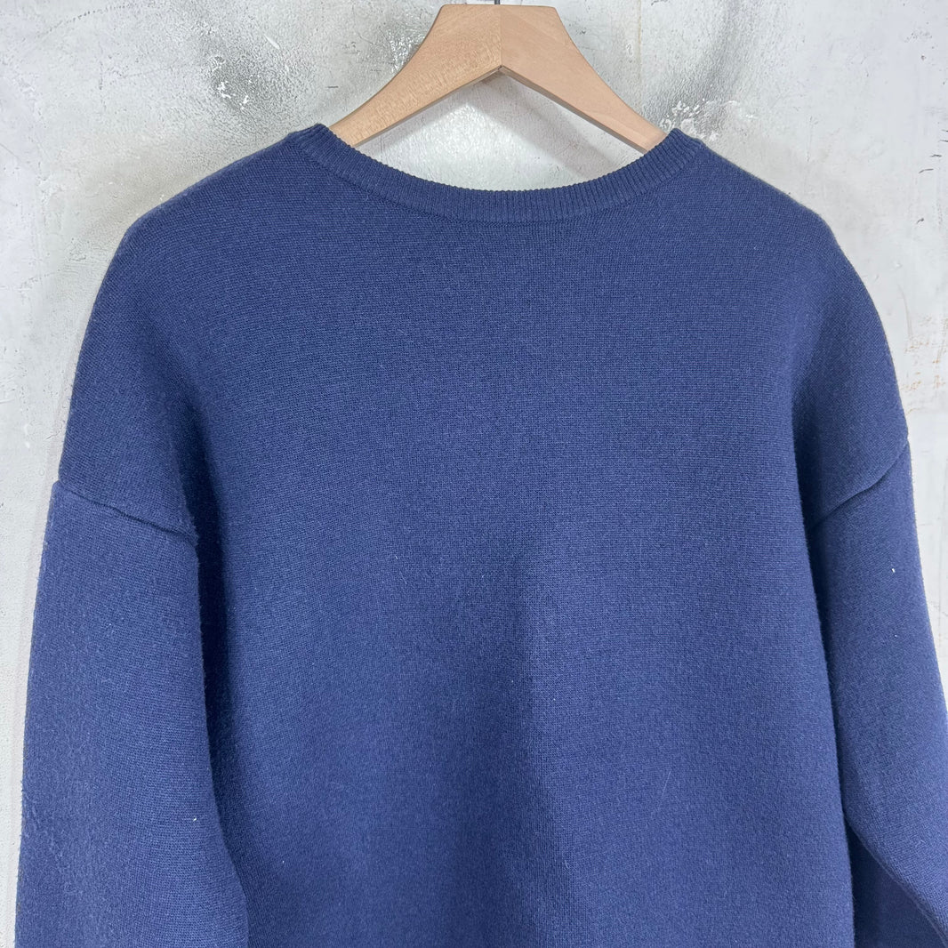 Loewe Double Faced Wool Blend Runway Cardigan