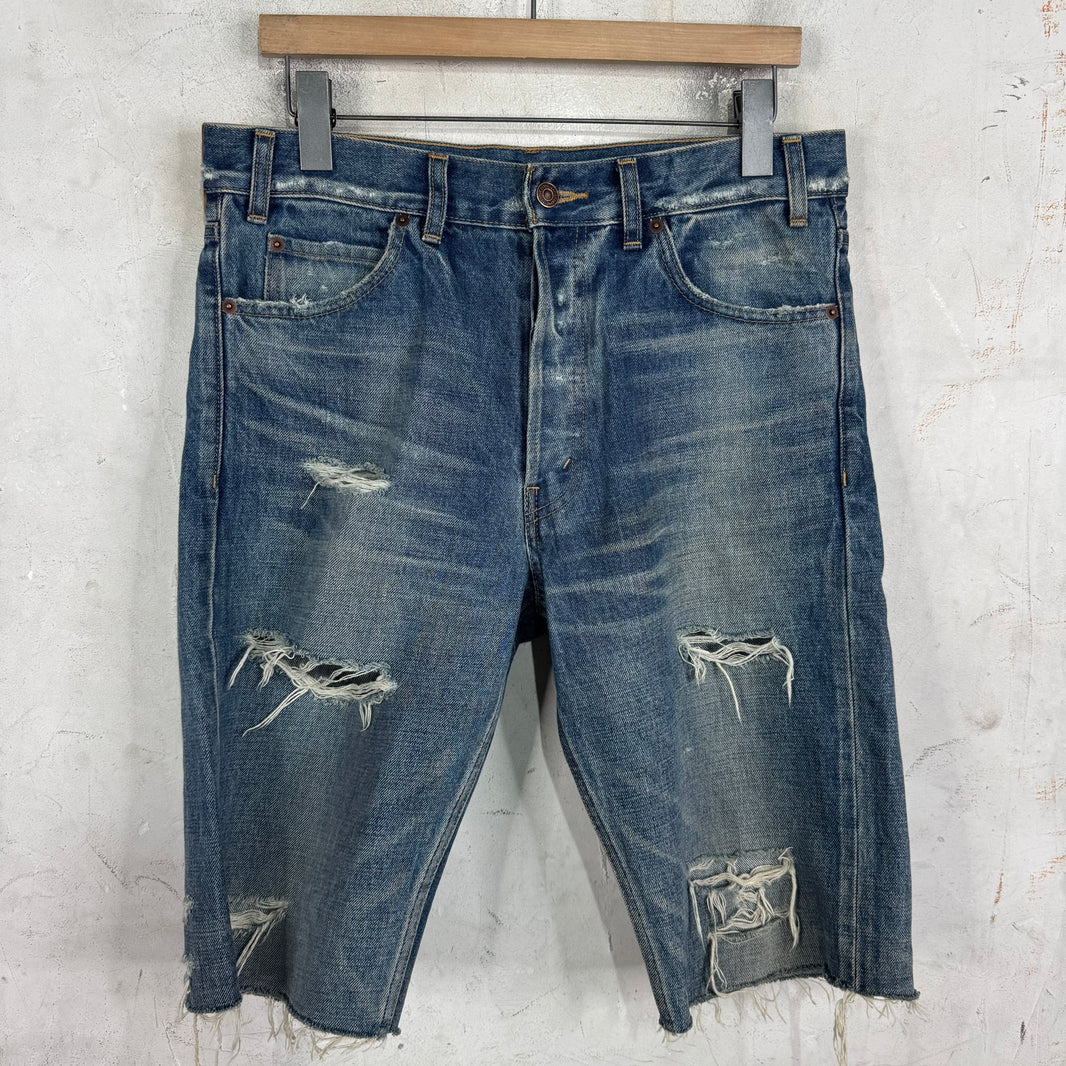 Celine Cutoff Distressed Shorts