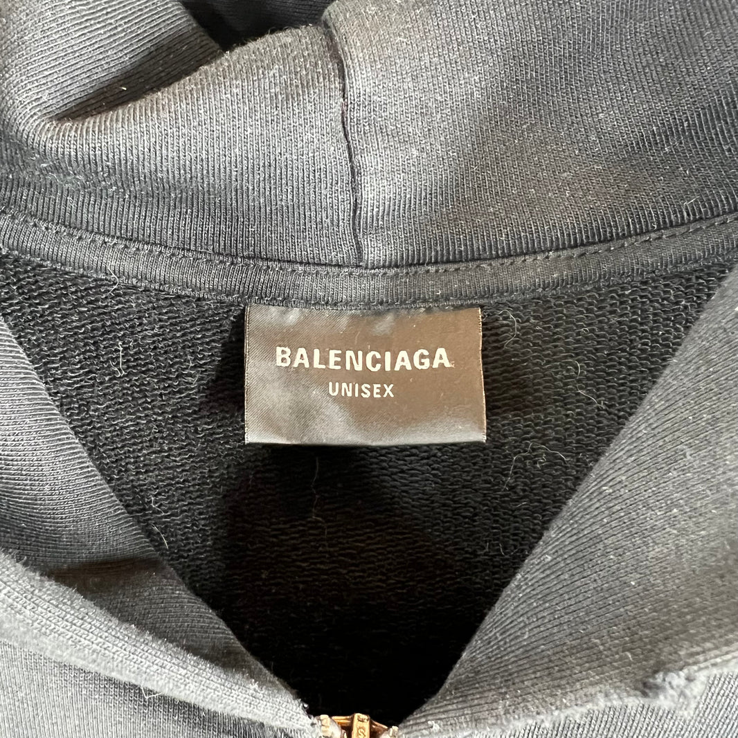 Balenciaga Heavy Metal Zip-Up Hoodie