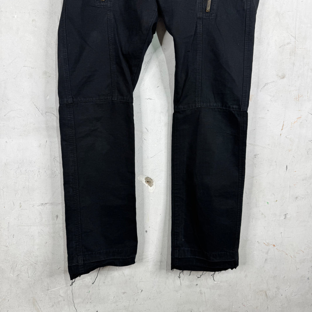 Armani Double Air-cut Zipper Pants