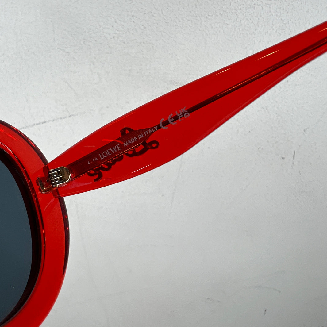 Loewe Red Acetate Aviator LW40144U Sunglasses