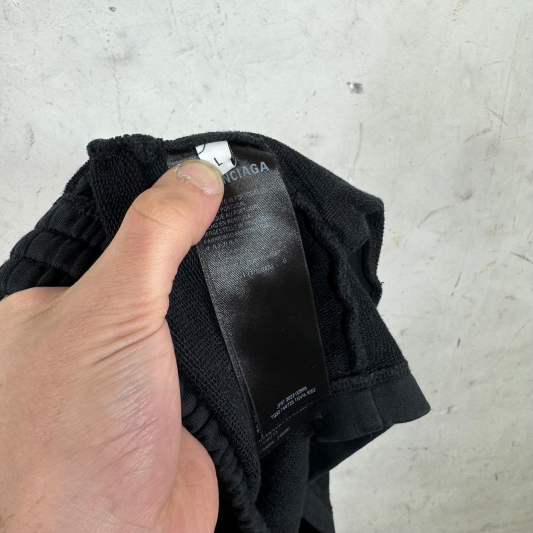 Balenciaga Black Short Sweatshorts