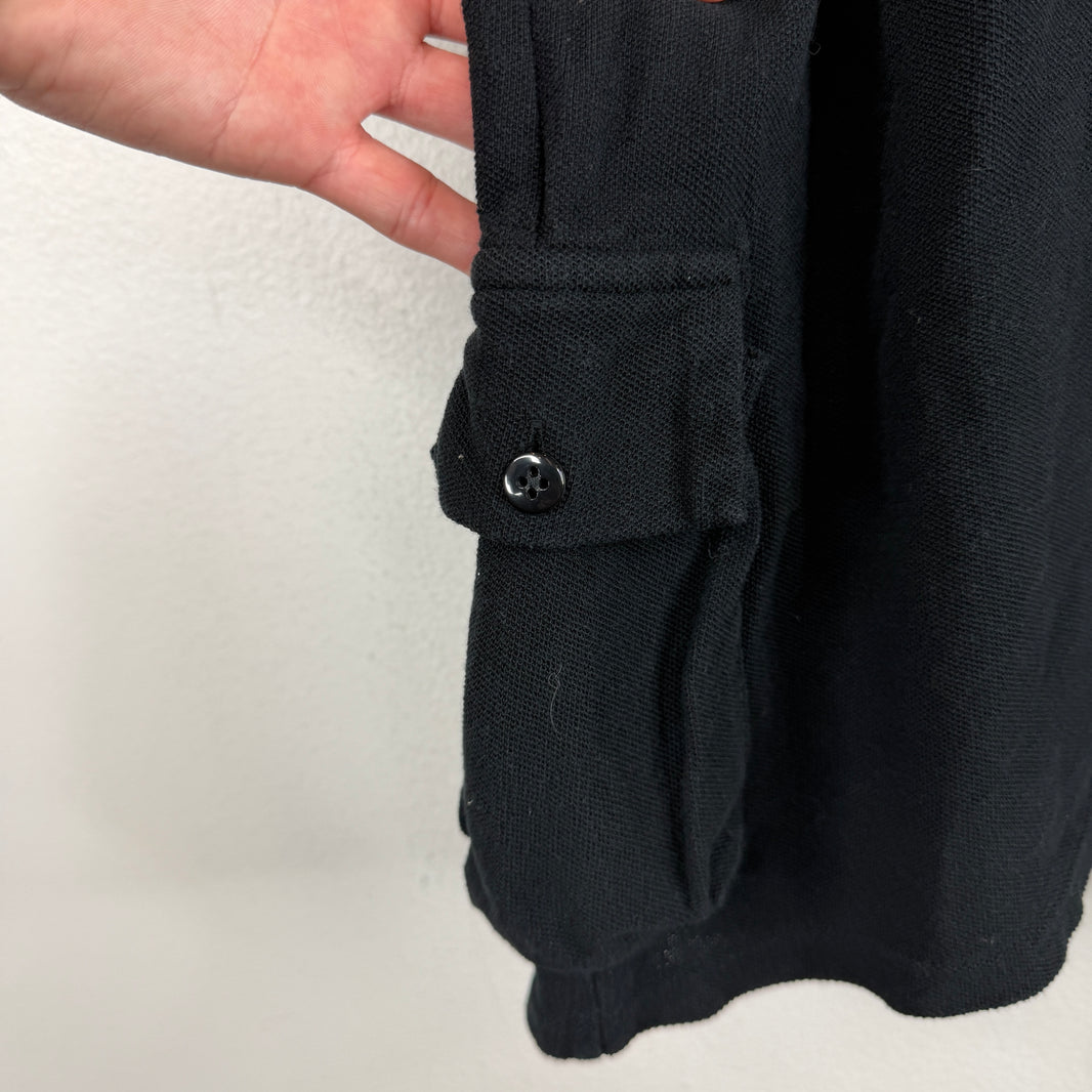 Kapital Black Cargo Pocket Polo T-Shirt