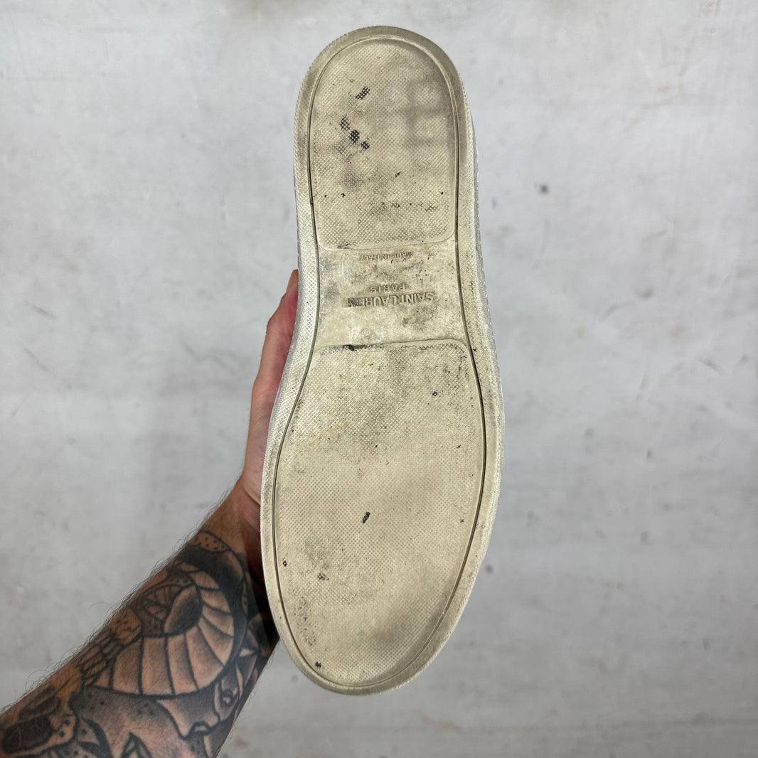 Saint Laurent Perforated Classic Low Sneakers