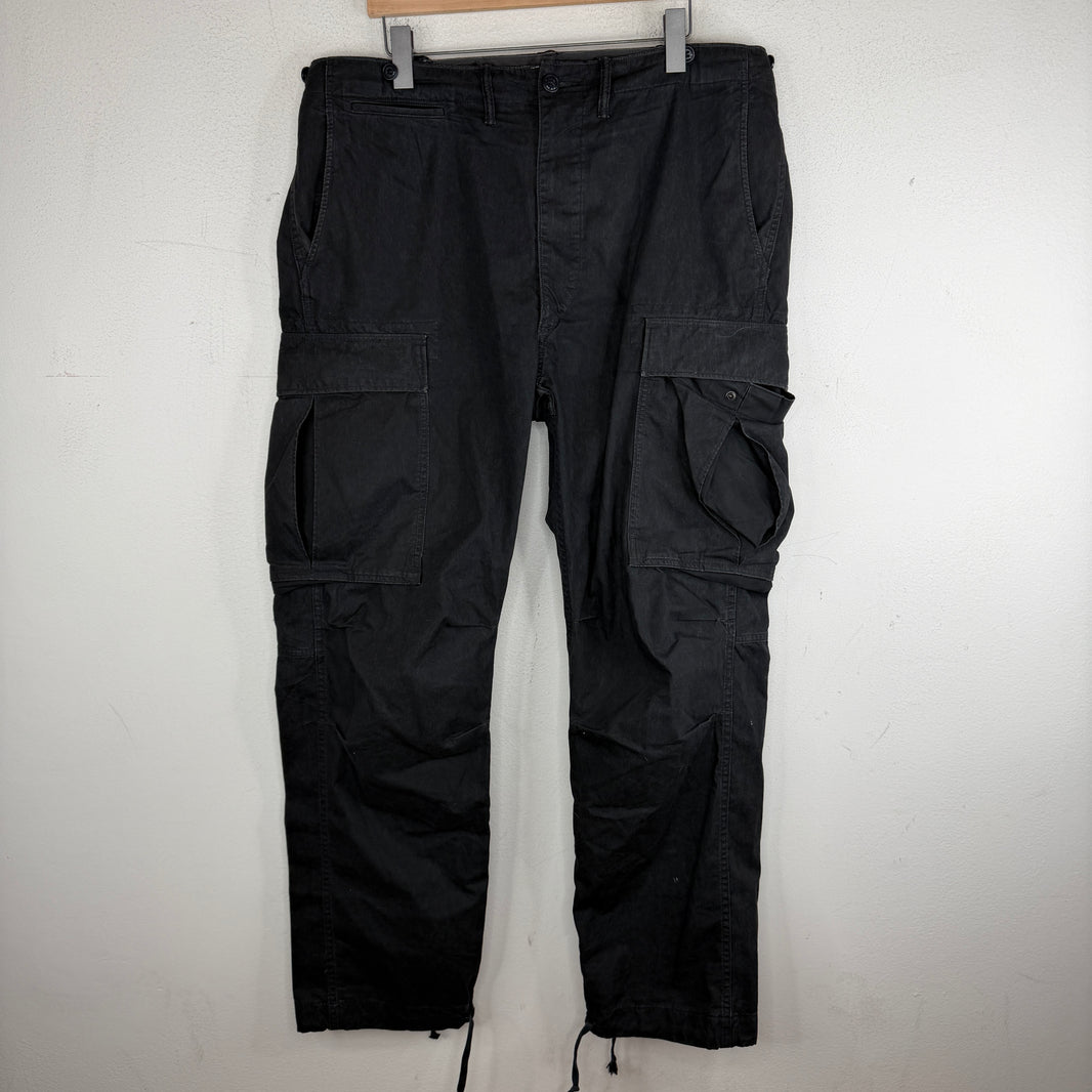 RRL Black Cargo Pants