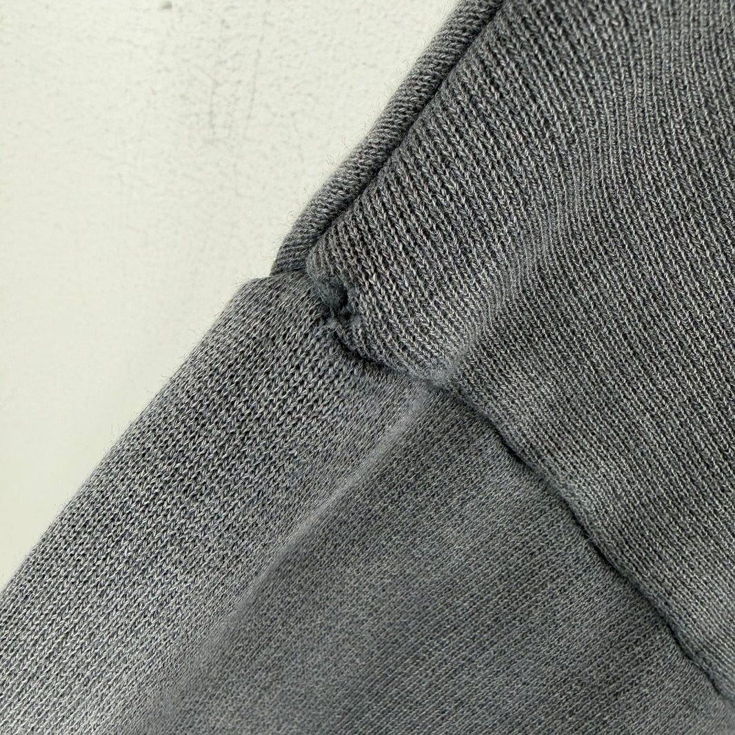 Acne Studios Plain Cropped Charcoal Gray Hoodie