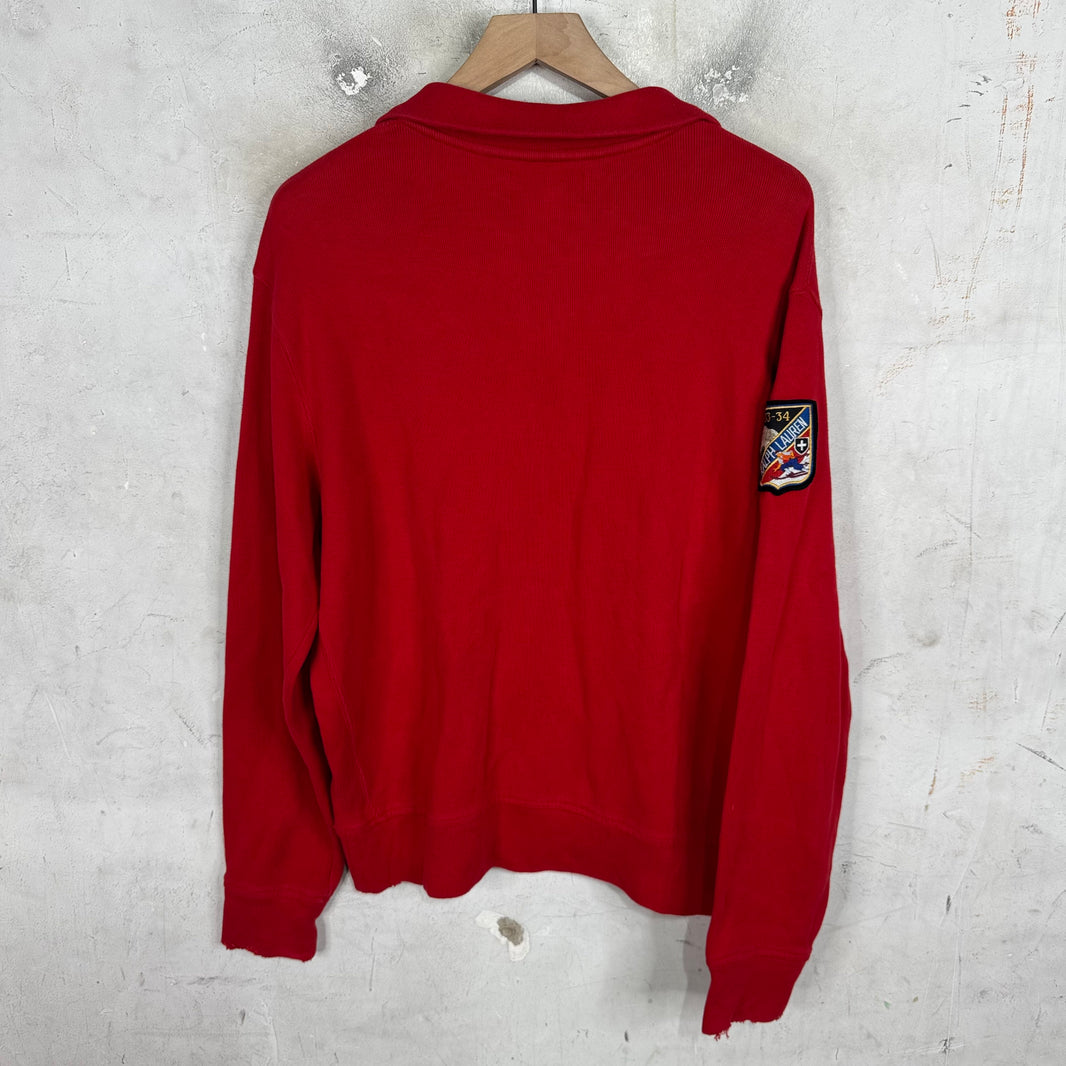Ralph Lauren Big Pony Ski Patch 1/4 Zip Sweatshirt