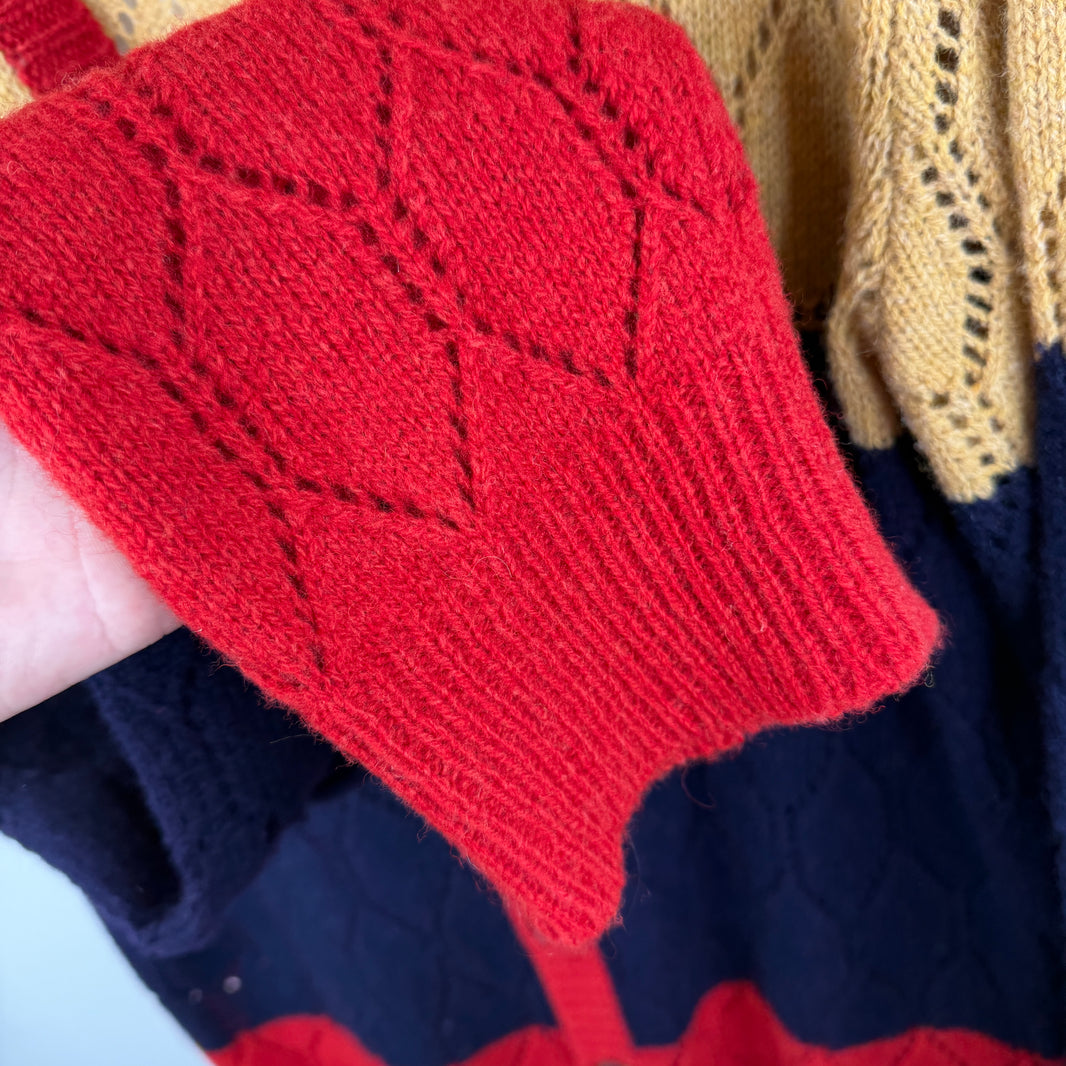 Gucci Color Blocked Cardigan