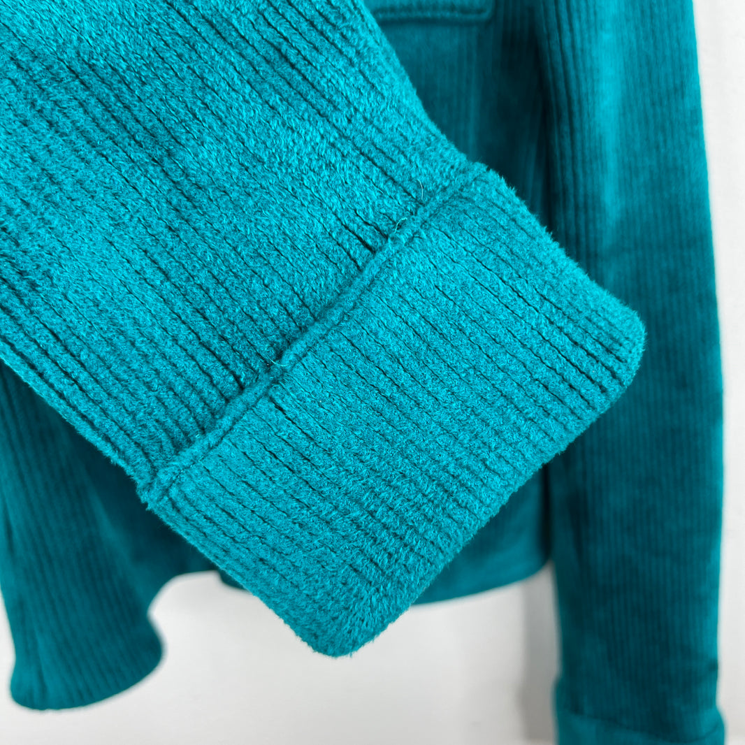 Bottega Veneta Teal Corduroy Jacket