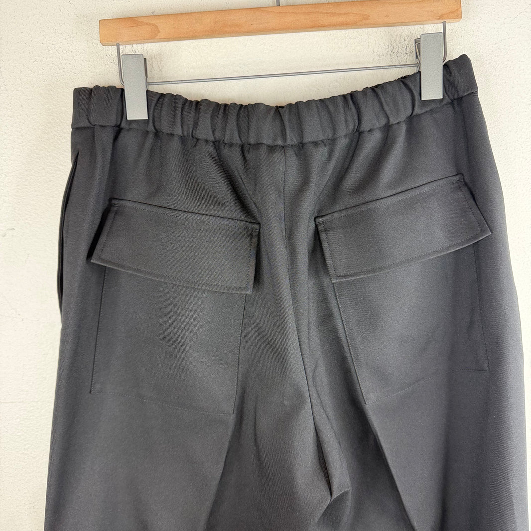 Jil Sander Elastic Waist Black Trousers