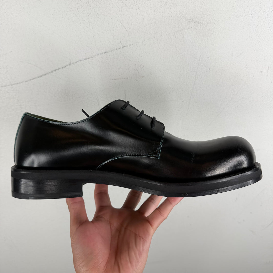 Acne Studios Black Turquoise Ball Painted Derbys