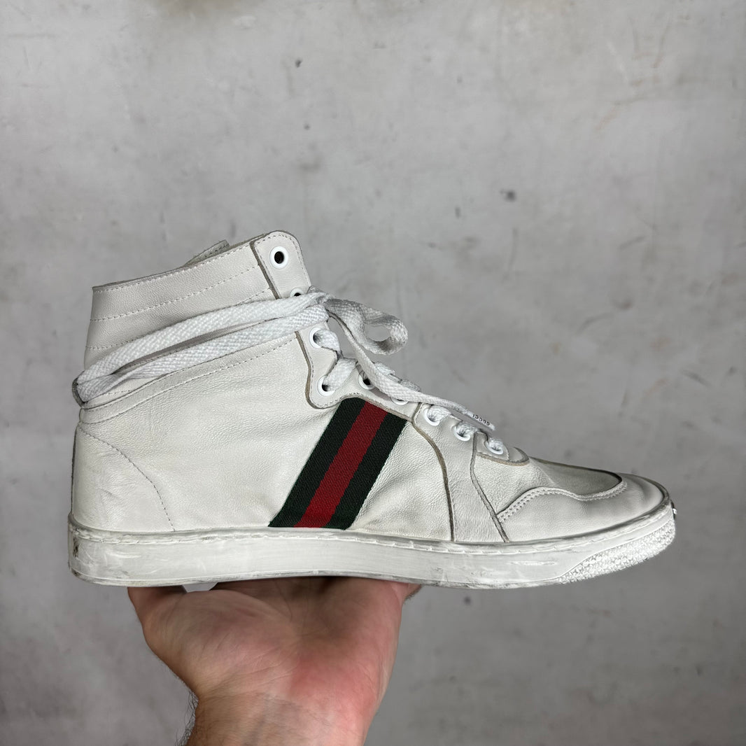Gucci High Top Stretch Sneakers