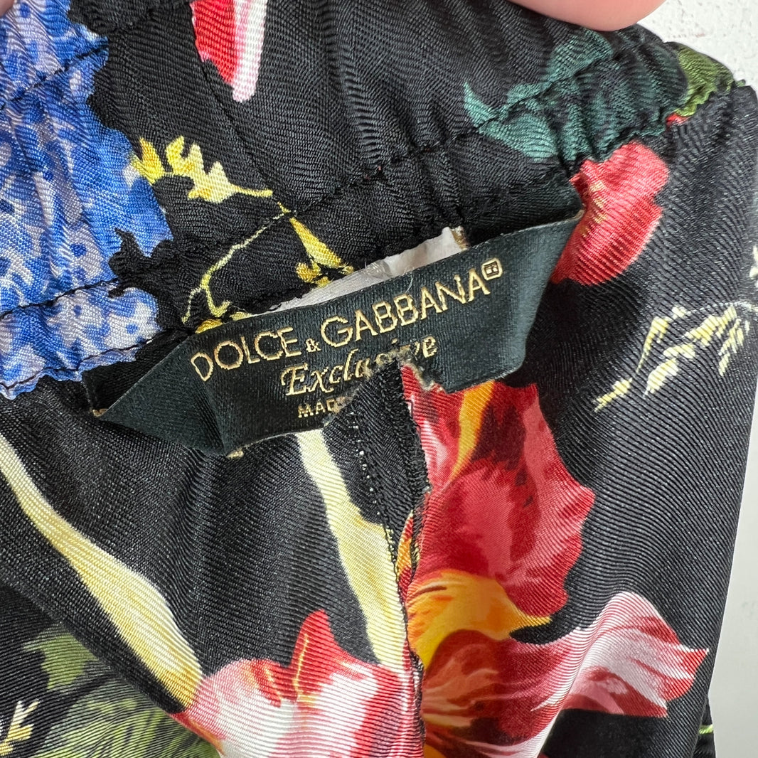 Dolce & Gabbana Floral Silk Shorts