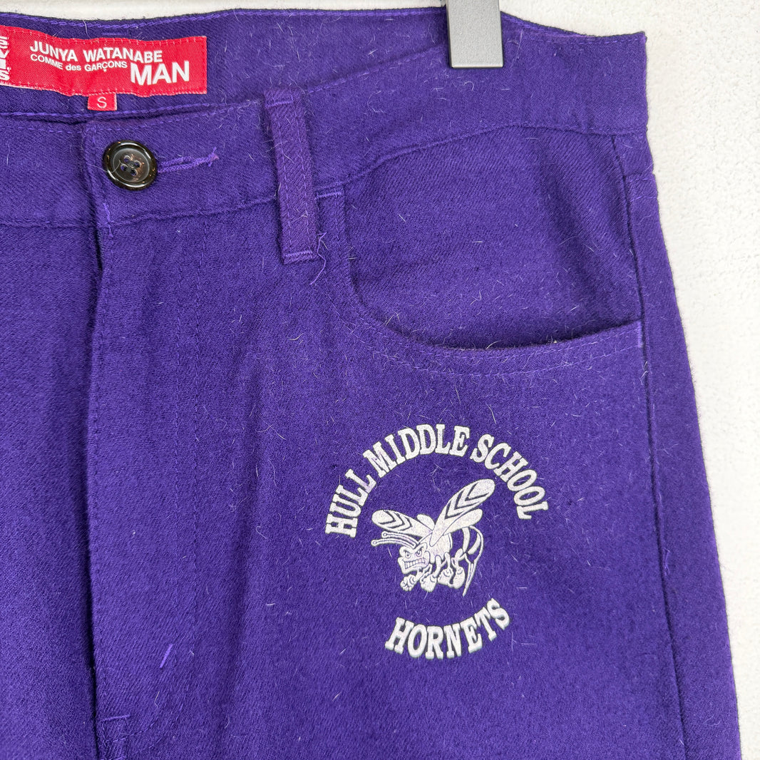 Junya Watanabe Purple Hornets Wool Pants