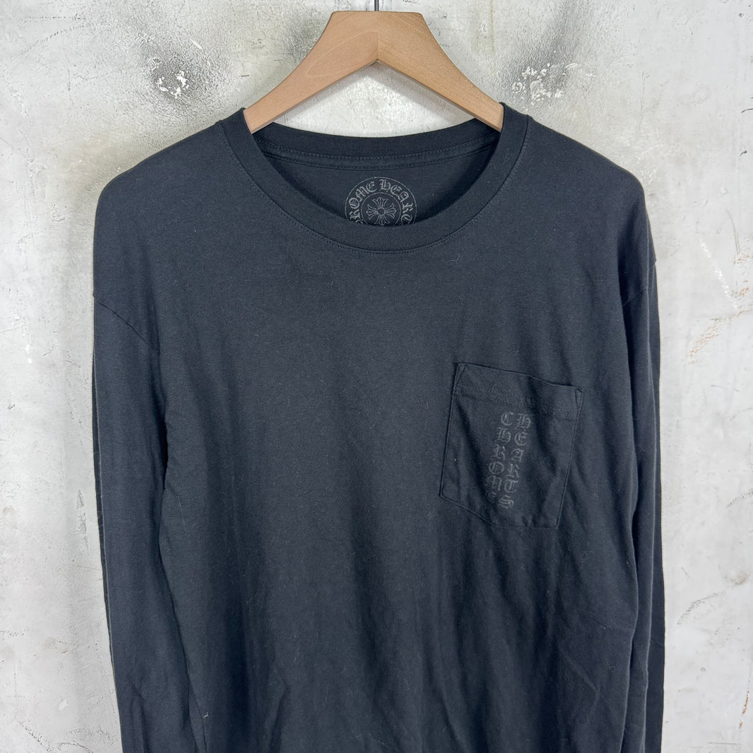 Chrome Hearts Vertical Logo Miami L/S T-Shirt