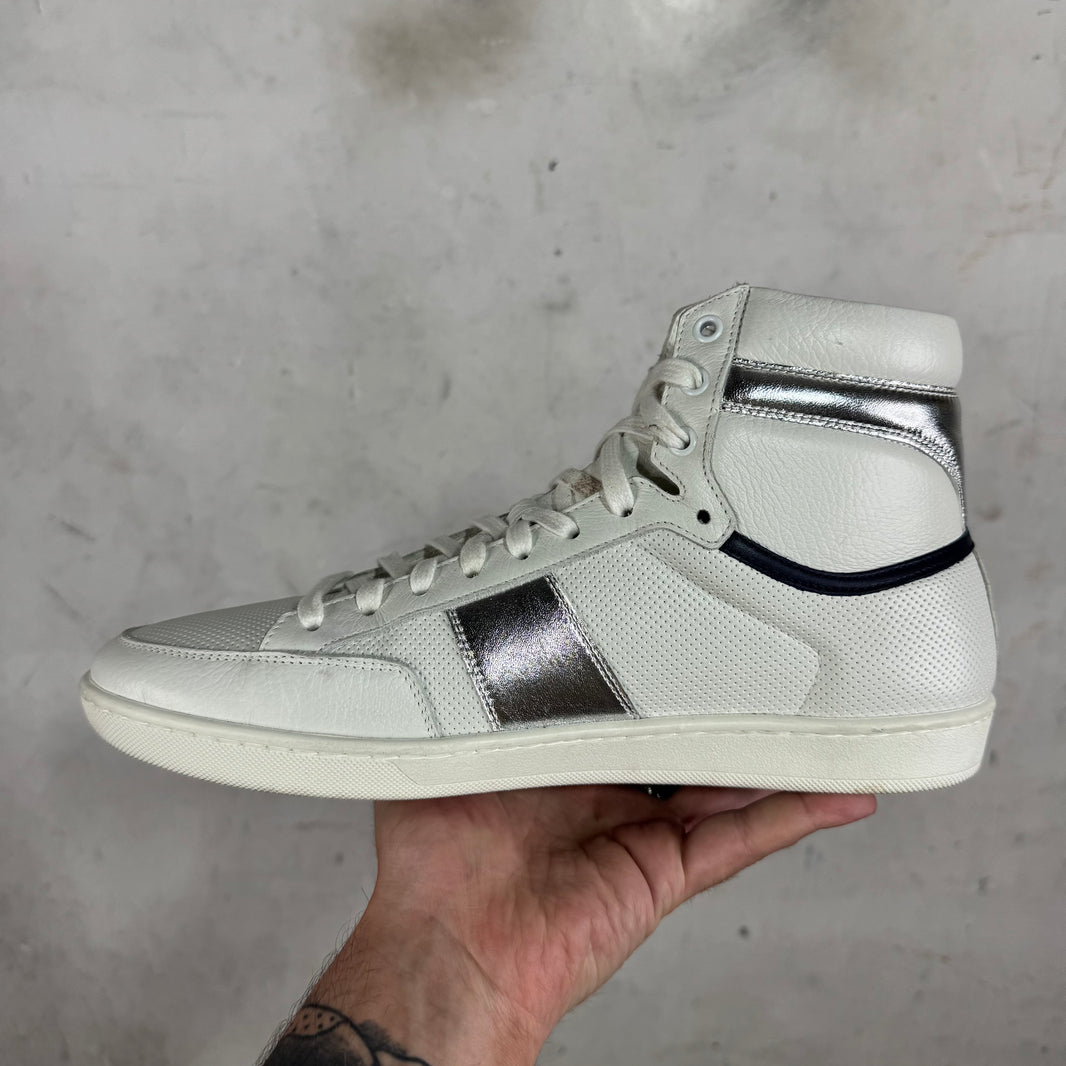 Saint Laurent White/Silver SL/10H Sneakers