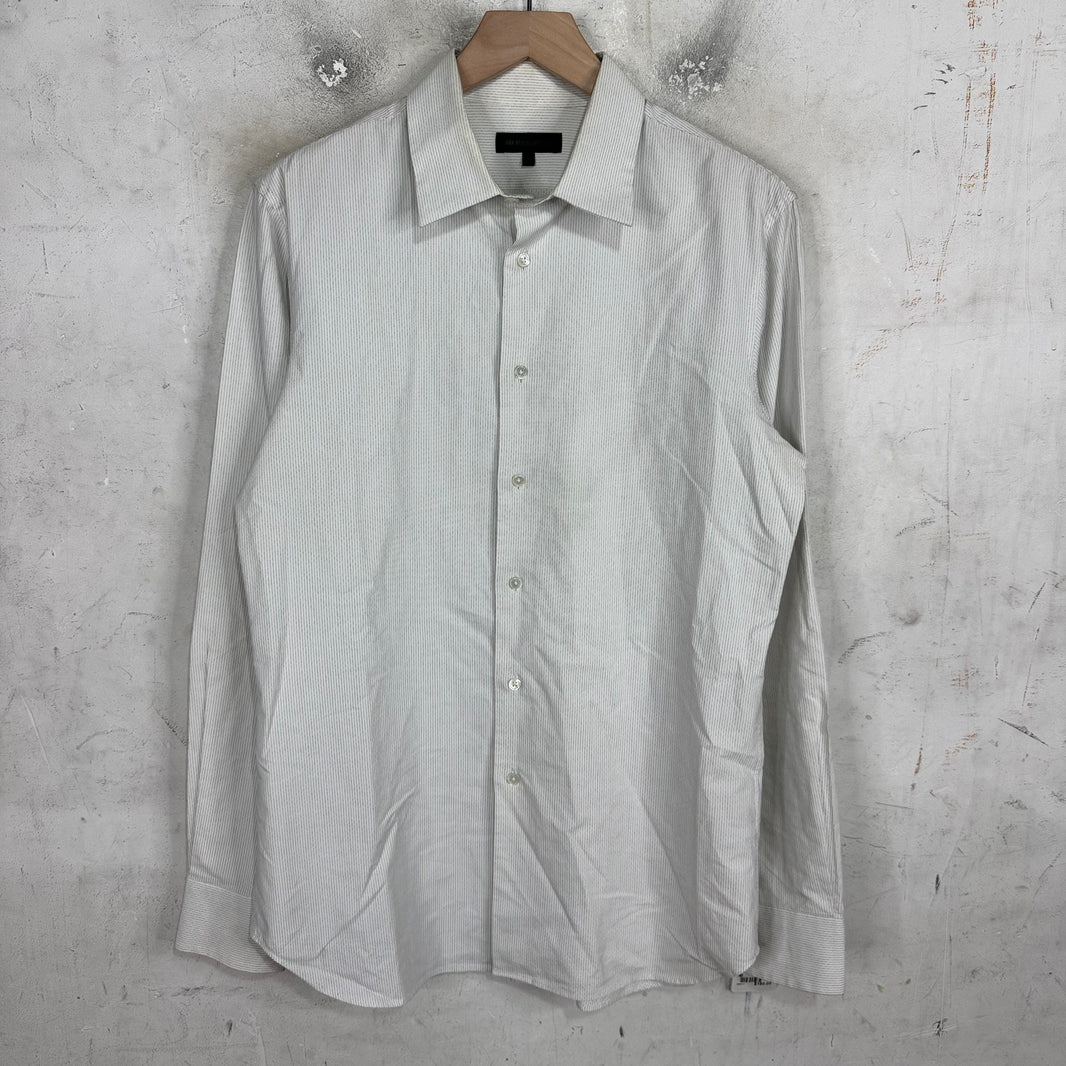 Ann Demeulemeester Dotted Stripe Button Up