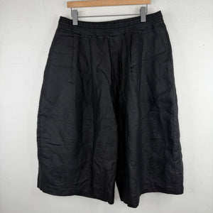 Willy Chavarria Long Baggy Linen Shorts