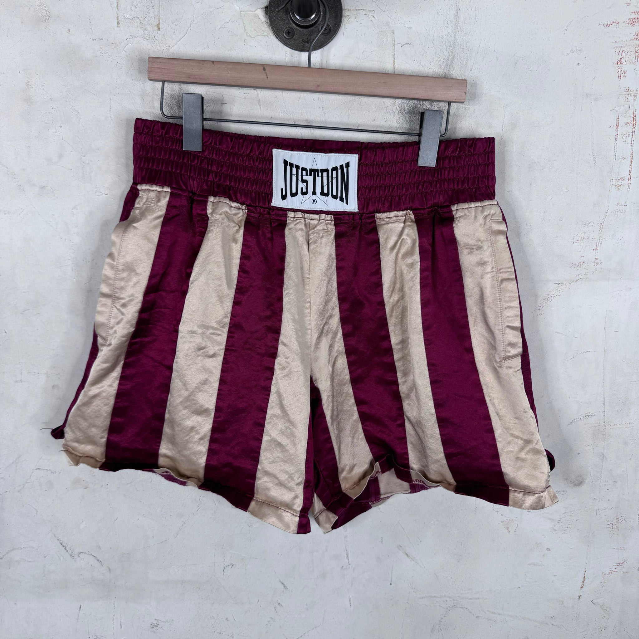 Just Don Striped Boxing Shorts