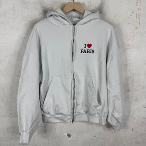 Balenciaga I Heart Paris Zip Hoodie