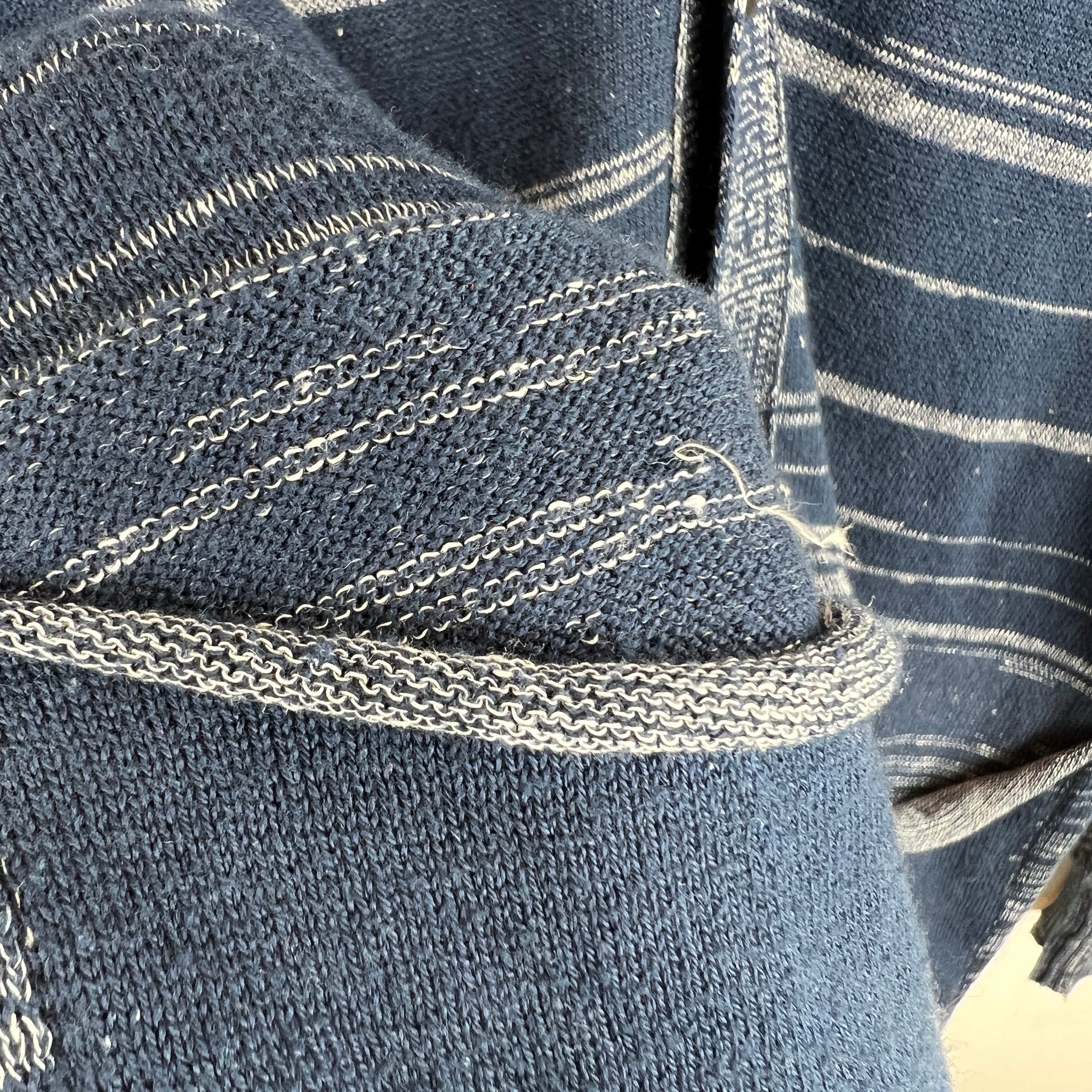 CDG Junya Watanabe Navy Striped Cardigan