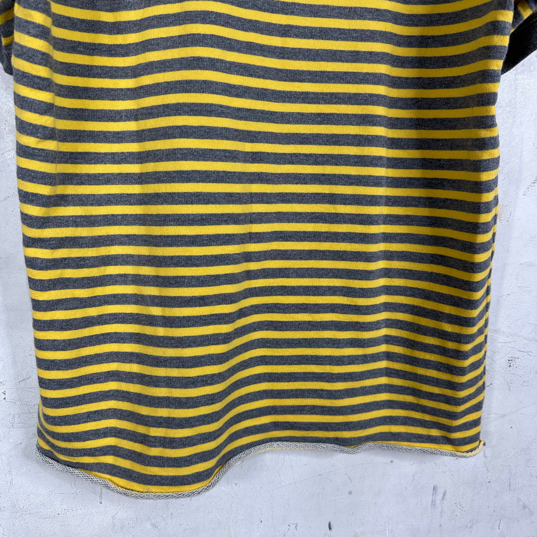 Junya Watanabe Yellow Striped Heavy Polo
