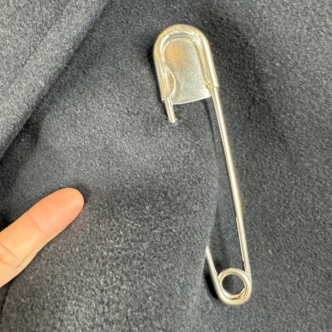 Balenciaga Safety Pin Distressed Bottom Trench Coat