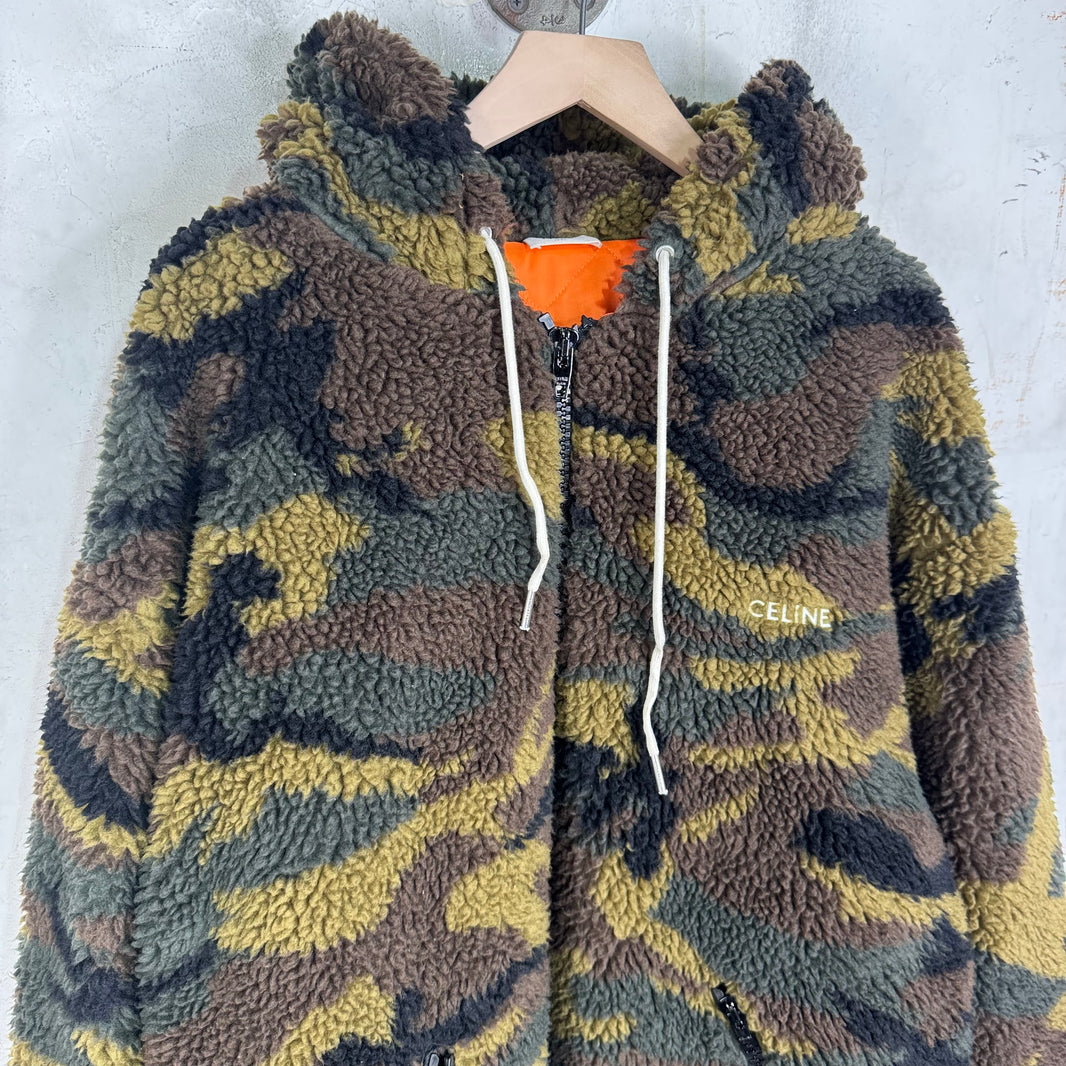 Celine Camo Hooded Fleece