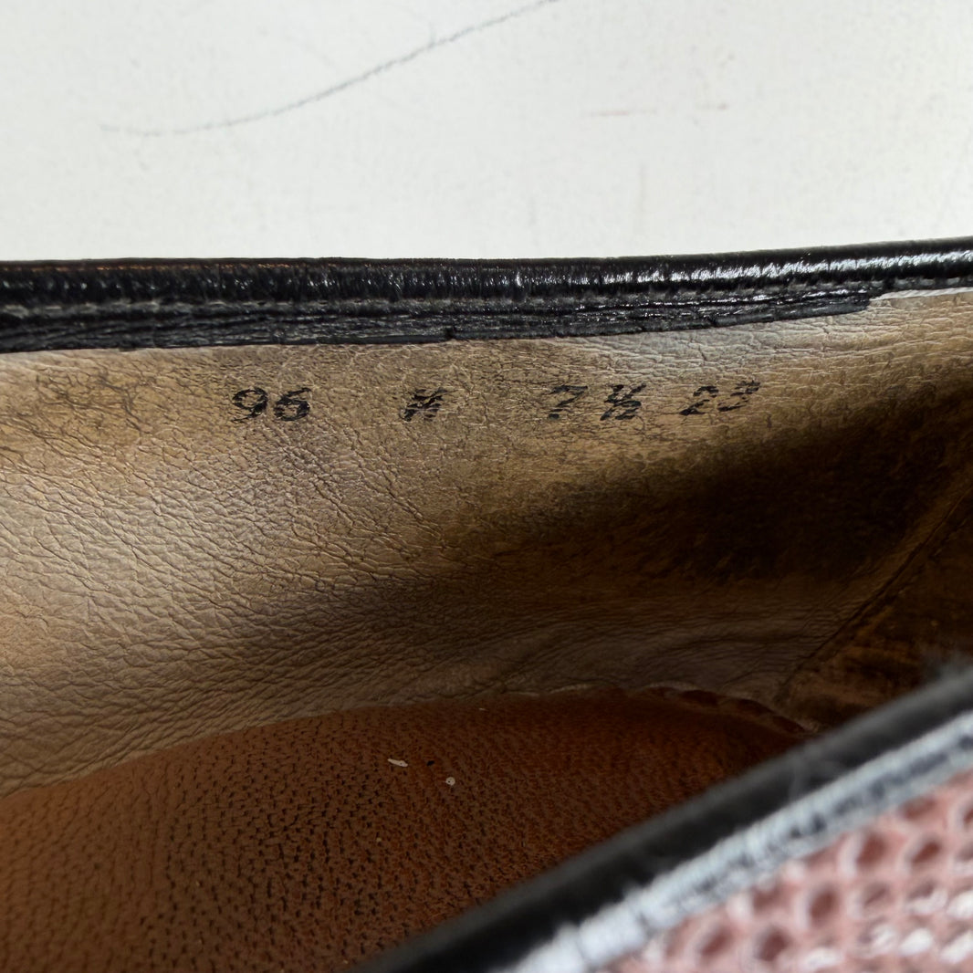 Belgian Shoes Leather Textured Loafers